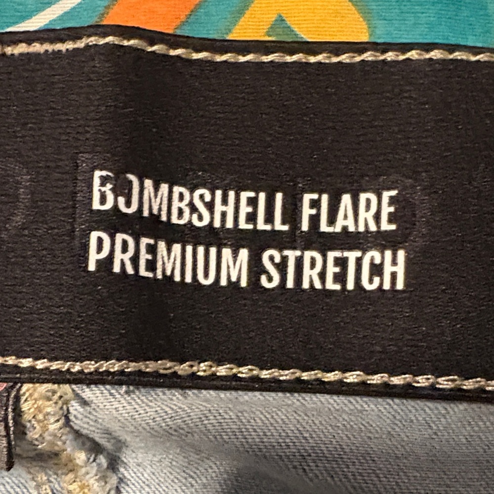 Torrid Light Blue Bombshell Flares - image 4